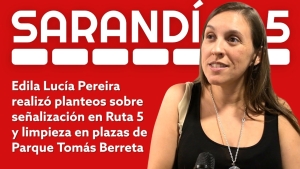 Edila Luc&iacute;a Pereira plante&oacute; anoche preocupaci&oacute;n ante el peligro que representan problemas de se&ntilde;alizaci&oacute;n en Ruta 5 en Sarand&iacute; Grande