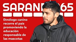 Et&oacute;logo canino Mart&iacute;n Sugo visit&oacute; Sarand&iacute; Grande y comparti&oacute; su experiencia en adiestramiento y terapia con perros