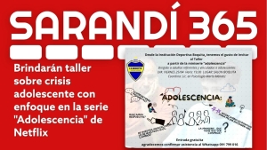 Brindar&aacute;n taller para familias y educadores con la serie "Adolescencia" de Netflix como disparador en ID Boquita