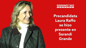 Precandidata Laura Raffo visit&oacute; Sarand&iacute; Grande y reafirm&oacute; su propuesta de crear 15.000 puestos de trabajo para j&oacute;venes en un a&ntilde;o