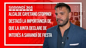Alcalde Stopingi se hizo presente en sesi&oacute;n de la Junta y destac&oacute; que se declare de inter&eacute;s a "Sarand&iacute; de Fiesta"