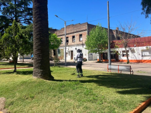 Se llev&oacute; a cabo mantenimiento de espacios verdes en Sarand&iacute; Grande