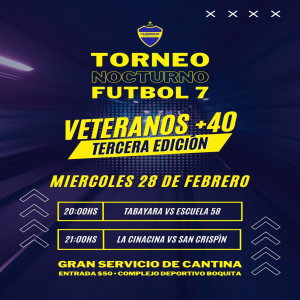 Hoy habr&aacute; dos nuevos partidos de Torneo +40 en Sarand&iacute; Grande