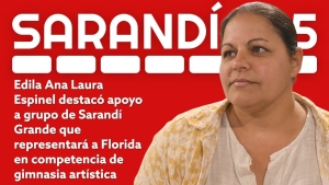 Edila Ana Laura Espinel agradeci&oacute; apoyo que permitir&aacute; a ni&ntilde;as de Sarand&iacute; Grande representar a Florida en torneo de gimnasia art&iacute;stica