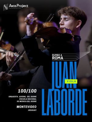 M&uacute;sico de Sarand&iacute; Grande Juan Laborde gan&oacute; beca en escuela internacional en Italia y se lanz&oacute; venta solidaria en su apoyo