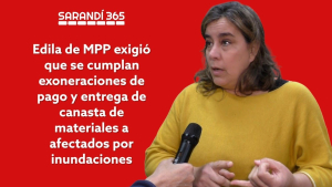 Edila Gabriela Rodr&iacute;guez exigi&oacute; anoche en la Junta que se cumpla con exoneraciones y entrega de materiales a afectados por inundaciones