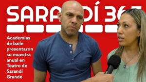 Docentes de academias de baile invitaron a todos a sumarse a sus cursos al brindar juntos su show de fin de a&ntilde;o en Teatro de Sarand&iacute; Grande