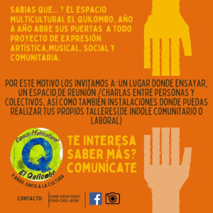 Espacio El Quilombo abre una vez m&aacute;s sus puertas en 2024 a una amplia gama de expresiones culturales, sociales y comunitarias