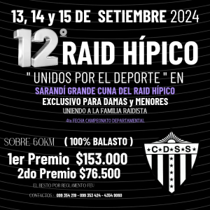Anuncian detalles del 12&deg; Ra&iacute;d H&iacute;pico "Unidos por el Deporte" en Sarand&iacute; Grande