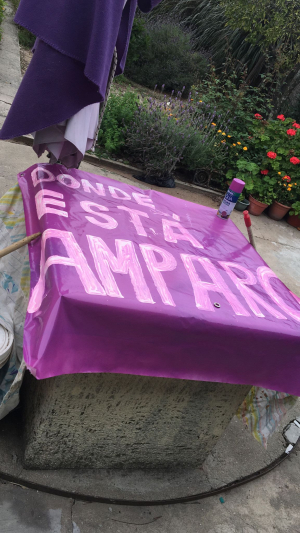 Colocar&aacute;n hoy gigantograf&iacute;a de Amparo Fern&aacute;ndez junto a las letras corp&oacute;reas de Sarand&iacute; Grande