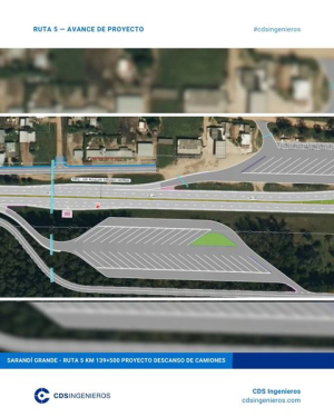 Comenzaron trabajos para estacionamientos proyectados junto a Ruta 5 en Sarand&iacute; Grande