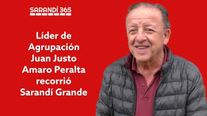 Juan Amaro Cedr&eacute;s destac&oacute; su cercan&iacute;a con la gente y pidi&oacute; apoyo para su candidatura a Intendente al recorrer Sarand&iacute; Grande