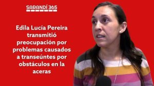 Edila Luc&iacute;a Pereira propuso crear un plan nacional para mejorar aceras y garantizar la seguridad de los peatones