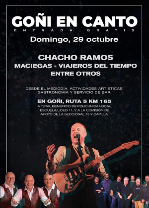 Chacho Ramos y otros artistas estar&aacute;n en "Go&ntilde;i en Canto", a beneficio de la comunidad