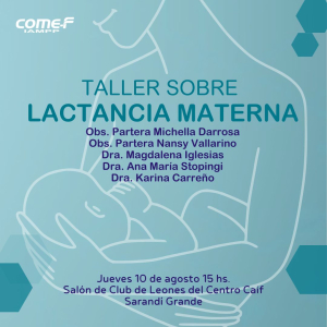 Cinco profesionales brindar&aacute;n taller sobre lactancia materna impulsado por COMEF en Sarand&iacute; Grande