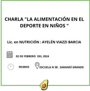Lic. Ayel&eacute;n Viazzi impartir&aacute; charla sobre alimentaci&oacute;n a ni&ntilde;os del Programa "Escuelas de Verano" en Sarand&iacute; Grande
