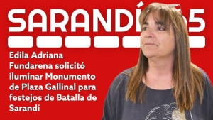 Edila Adriana Fundarena solicit&oacute; iluminaci&oacute;n del monumento de Plaza Callinal para conmemoraci&oacute;n del 12 de octubre