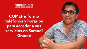 COMEF-IAMPP recomend&oacute; tel&eacute;fonos y horarios claves para acceder mejor a sus servicios en Sarand&iacute; Grande