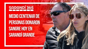 Medio centenar de personas don&oacute; sangre hoy en Sarand&iacute; Grande