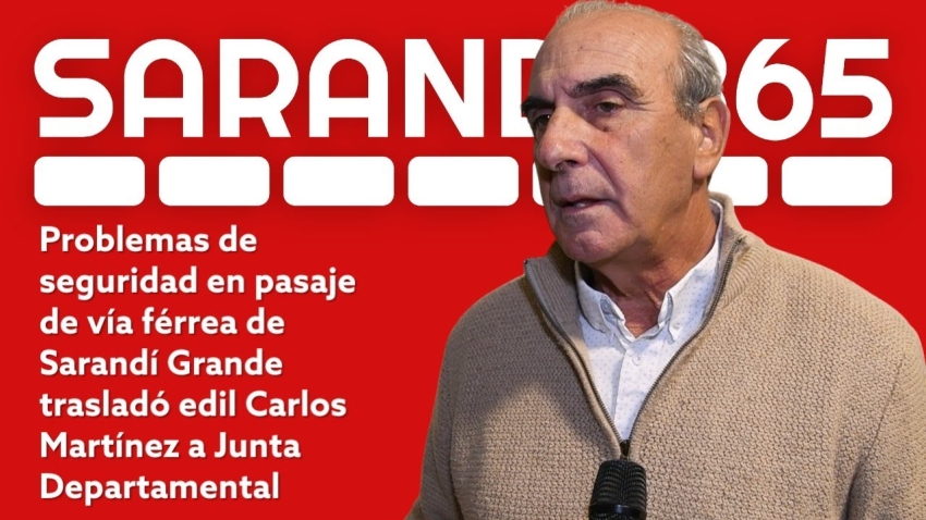 Edil Carlos Mart&iacute;nez traslad&oacute; preocupaci&oacute;n urgente de vecinos por inseguridad y mal estado de pasaje en v&iacute;a f&eacute;rrea de Sarand&iacute; Grande